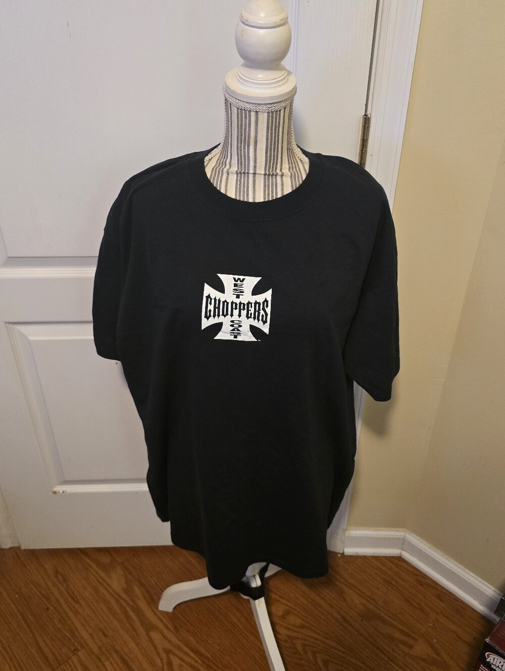 Vintage West Coast Choppers Big Logo Graphic T-shirt Short Sleeve Shirt 2XL XXL